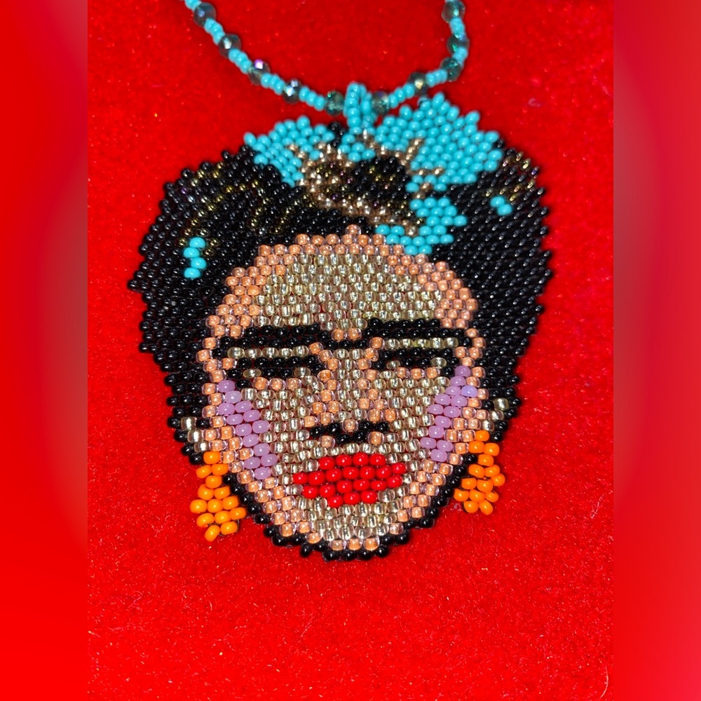 Frida Kahlo Beaded Necklace
